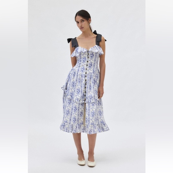 yellow brunch dress Watercolor Blue Balloons Birthday Color:Black/Multi pcat-499